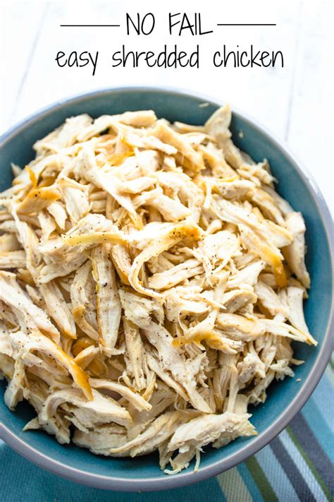 Shredded chicken is always juicy, flavorful and delicious. No-Fail Easy Shredded Chicken | Gimme Delicious