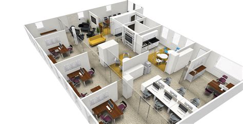 Office Space Planning Service 2d And 3d Visualisuation In London