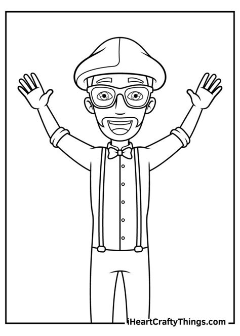 Blippi Character Coloring Pages 100 Free Printables