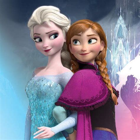 Frozen Elsa And Anna Poster Vintage Advertisement On Canvas Frozen