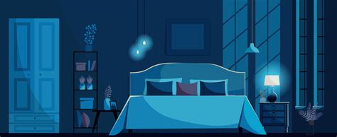 Bedroom Night Background Cartoon Fititnoora