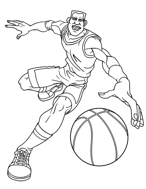 Basketball Coloring Pages To Download Basketball Kids Coloring Pages