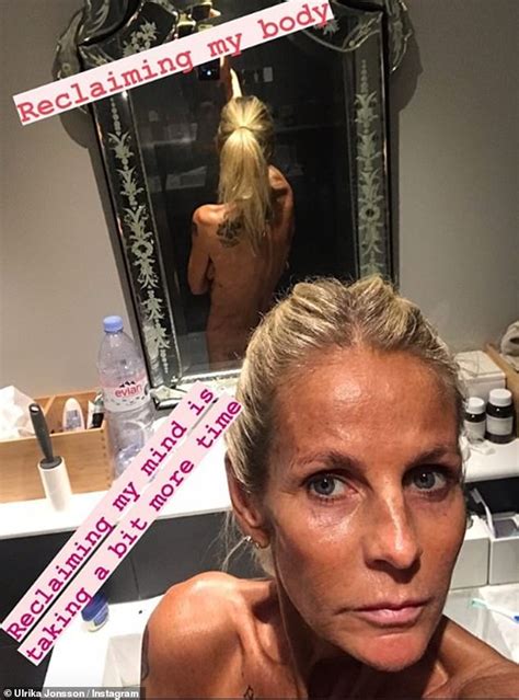 Ulrika Jonsson 54 Exposes Her Cleavage In Unbuttoned Black Shirt As