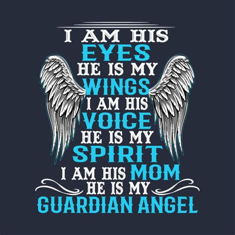 My Son Is My Guardian Angel I Am His Mom In Love Memorial Of My Son