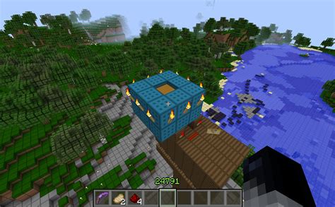 tree house with roller coaster minecraft map
