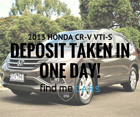 2013 Honda Cr V Vti S 4wd Find Me Cars