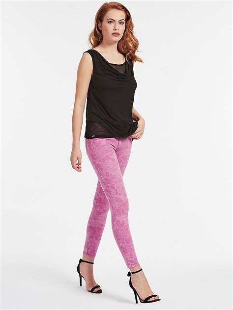 Guess Jeans Skinny Fit Sexy Curve Pink
