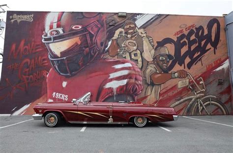 The Unveiling Of The Deebo Mural In San Jose At Shoe Palace Painted By