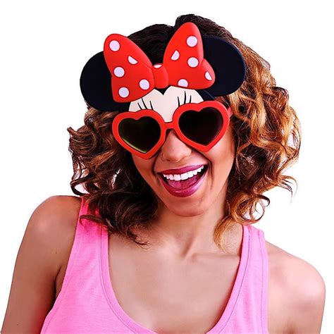 Minnie Mouse Bow Sun Staches Sunglasses