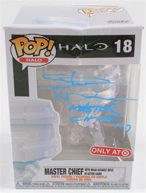 Steve Downes Signed Halo 18 Master Chief Target Exclusive Funko