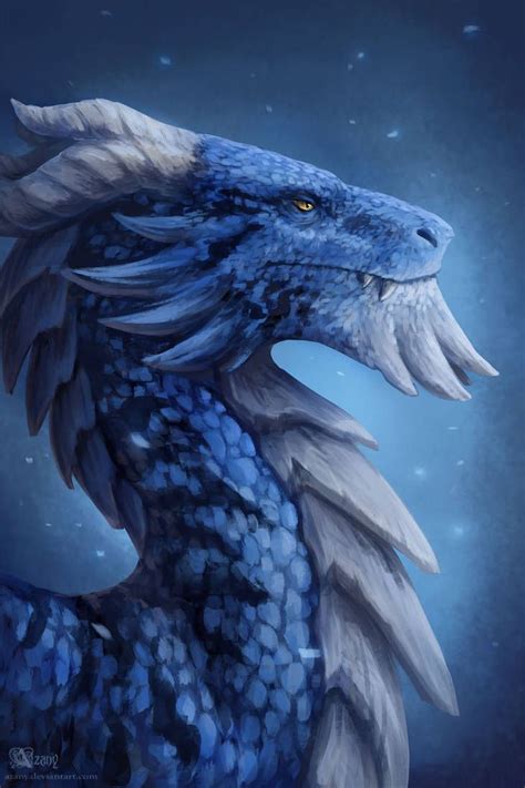 Blue Dragon By Azany On Deviantart Art à