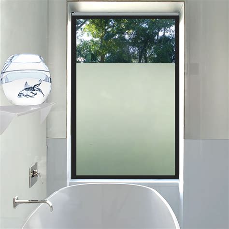 Get Shower Privacy With The Best 1 Frosted Faux Glass Window Film