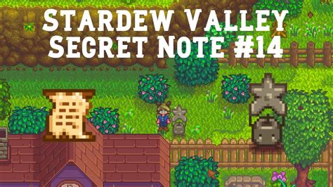 Secret Notes In Stardew Valley Stardew Valley 1 4 Update Patch Notes