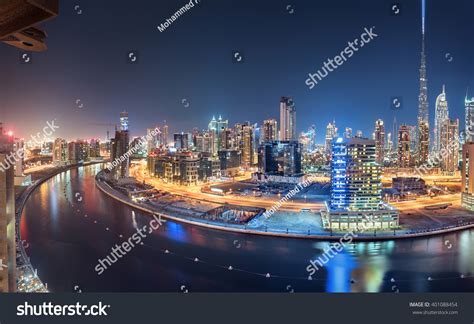 Dubai Panoramic View From Top At Night Stock Photo 401088454 Shutterstock