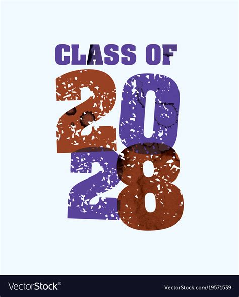 Class Of 2029 Concept Stamped Word Art Royalty Free Vector