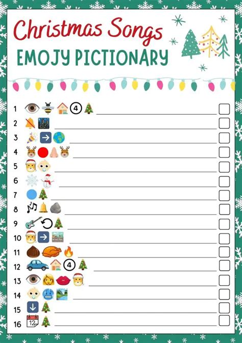 Christmas Emoji Pictionary Games Conquering Motherhood