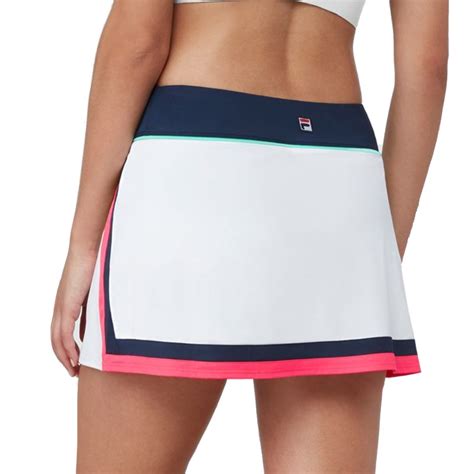 Fila Heritage A Line Womens Tennis Skirt Whitenavypink