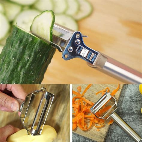 2 In1 Stainless Steel Vegetable Sclier Cutter Sharp Double Planing