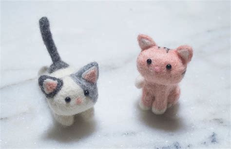 Needle Felted Cats Everybunny Crafts