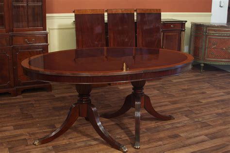 68 Oval Mahogany Dining Room Table Higher End Designer Tables
