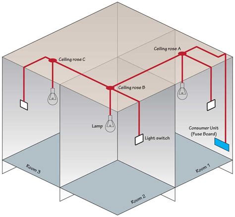 A wiring diagram is a simple visual representation of the physical connections and physical layout of an electrical system or circuit. multi point (loop-in) radial lighting circuit | Wood work and DIY in 2019 | Home electrical ...