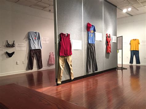 what were you wearing exhibit launches mtsu sexual assault awareness month murfreesboro