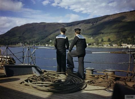 On Board The Submarine Depot Ship Hms Forth Holy Loch Scotland 1942
