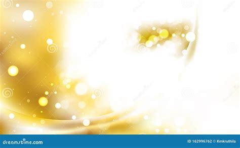 White And Gold Abstract Background Design Stock Vector Illustration