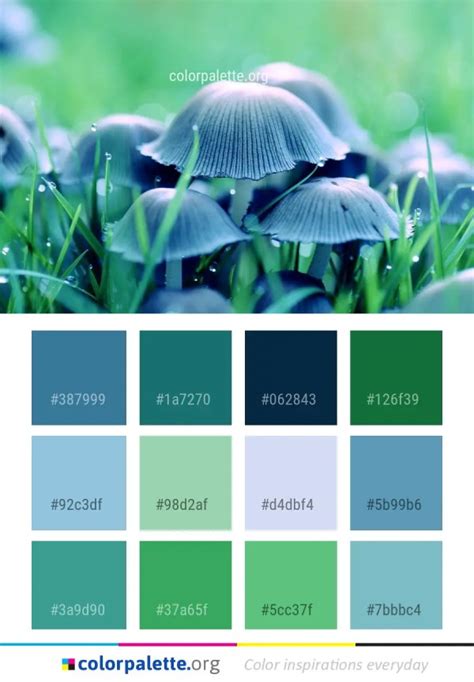 Blue Green Plant Color Palette