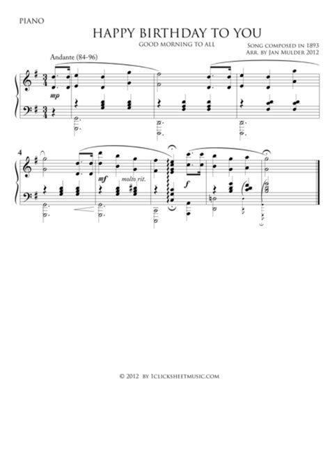 So if you like it, just download it here. Download Happy Birthday - Piano Sheet Music By Traditional ...