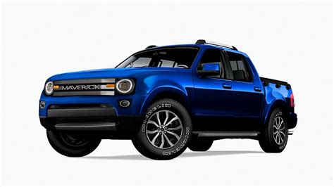2022 Ford Maverick Unibody Pickup Truck Rendered With All New Bronco