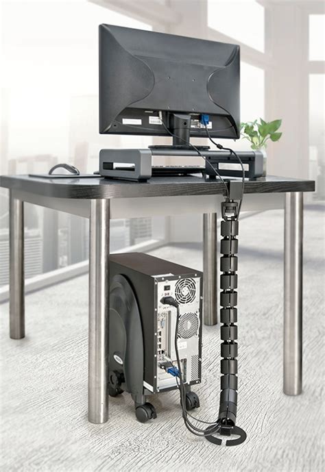 It's about time to end the cable chaos, once and for all. Under Desk Spine Cable Management by Aidata : ErgoCanada ...