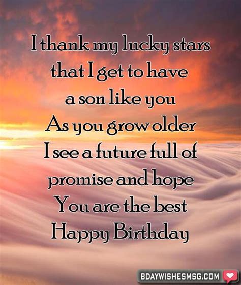 Best 30 Happy Birthday Wishes For Son Bdaywishesmsg