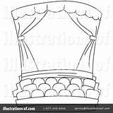 Theatre Stage Coloring Theater Clipart Curtain Curtains Drama Illustration Drawing Colouring Template Studio Class Printable Easy Bnp Royalty Getdrawings Sketch sketch template