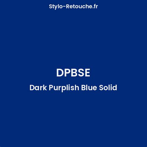 Stylo Retouche Yamaha Dpbse Dark Purplish Blue Solid Stylo Retouchefr