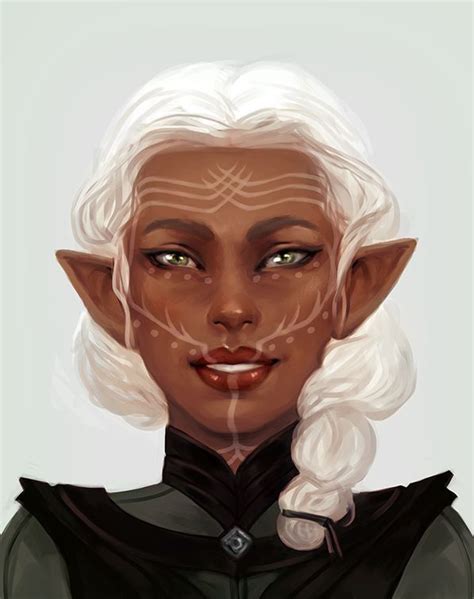 Evael Lavellen Bard Half Elf Dragon Age Character Portraits