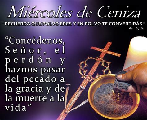 La ceniza, que se prepara quemando las palmas del año anterior, estampas o imágenes deterioradas, es un signo de. Miércoles de Ceniza | Luis Ernesto Chacón Delgado