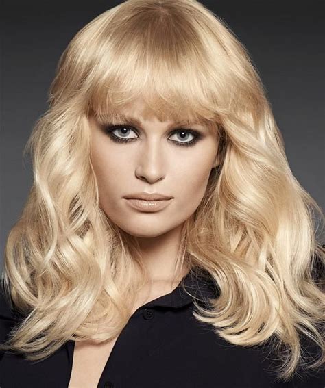 20 Dreamy Blonde Hairstyles With Bangs For Women Real Hair Wigs Straight Blonde Hair Long