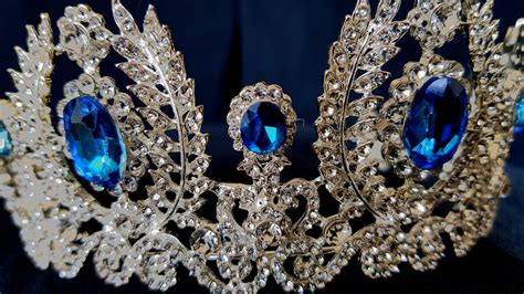 Maria Pavlovna Sapphire Tiara Crown Jewels Copy Fake Faux Reproduction