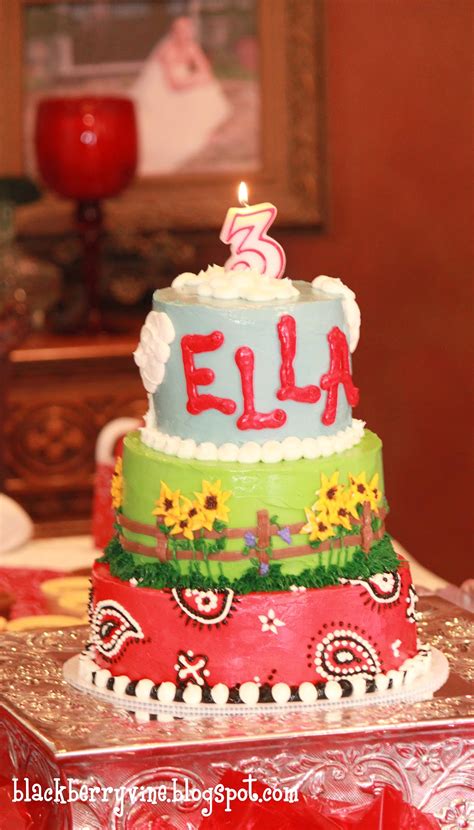 The Blackberry Vine Ellas Farm Party Birthday Cake
