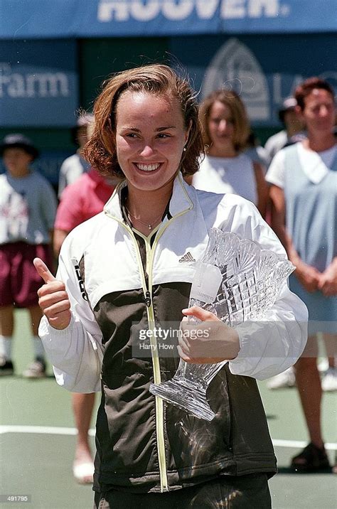 Martina Hingis Gives A Thumbs Up After The Womens Tig Classic News