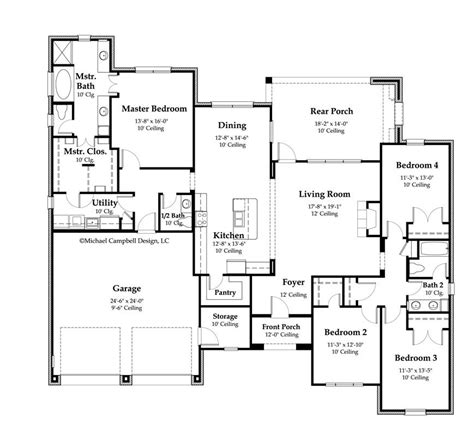 2370 sq ft ~one story french country house plans louisiana house plans house plans one story