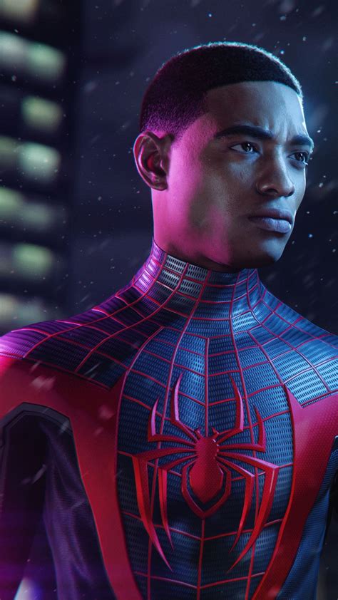 Miles Morales Unmasked Suit In Spider Man Miles Morales 4k Wallpaper 87f