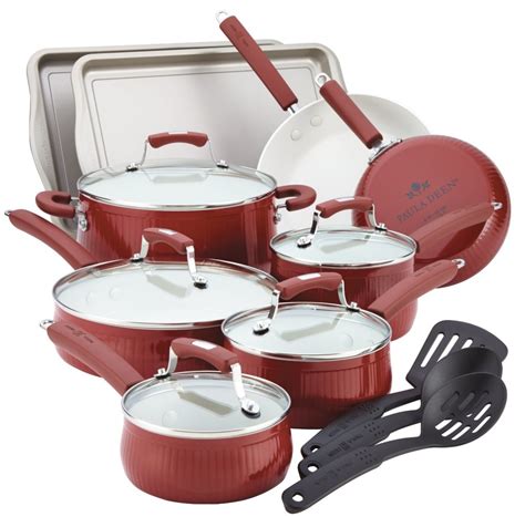 It includes saucepots, fry pans and a stockpot so you can cook virtually any recipe. Paula Deen Savannah Cookware Set Review : Pros And Cons