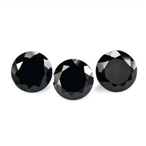 Onyx Faceted Round Loose Gemstone 102550100 Pcs 6mm Black Etsy