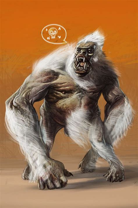White Ape Of Mars By Chase Toole White Ape Graphic Illustration