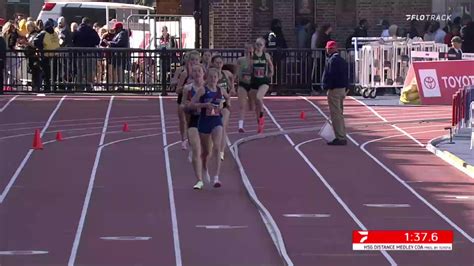 High School Girls Distance Medley Relay 167 Championship Of A The
