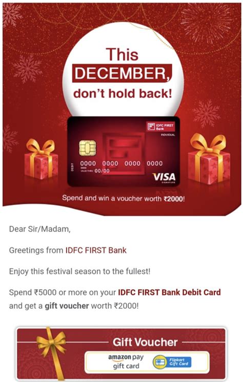 Of course, you can pay the hotel bill with a credit card or cash if you don't want to actually pay it with the debit card when the time comes to check out. IDFC First Bank Credit Cards: Everything you need to know - CardExpert