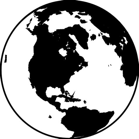 Earth Clipart Black And White Earth Black And White Transparent Free