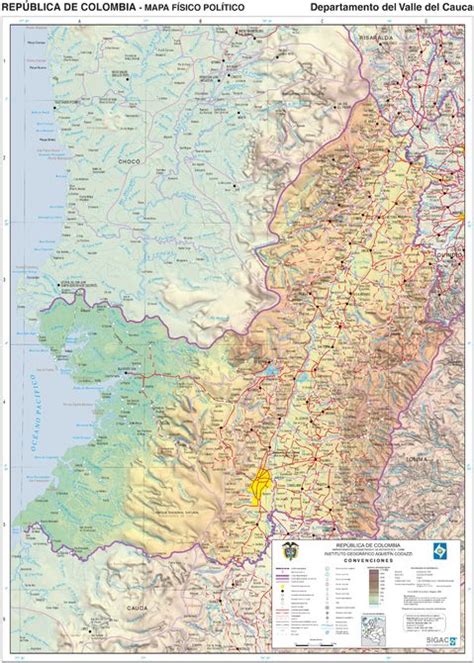 Mapa De Valle Del Cauca